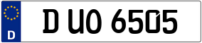 Truck License Plate